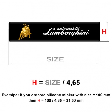 Lamborghini Emblem Silicone High-Quality Edition 