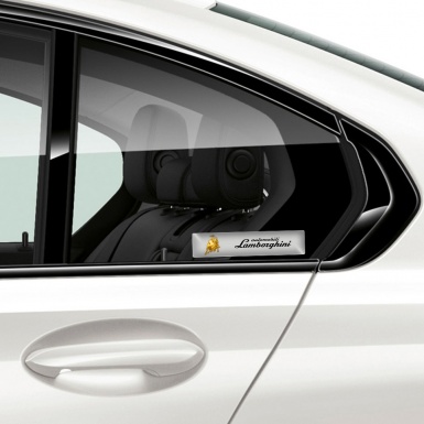 Lamborghini Logo Emblem Gray Tape Design 