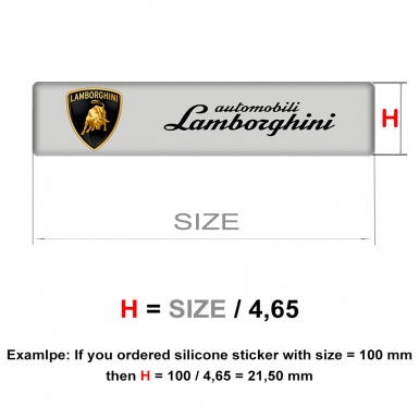 Lamborghini  Silicone Emblem Stylish Racing Edition