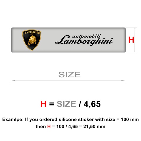 Lamborghini  Silicone Emblem Stylish Racing Edition