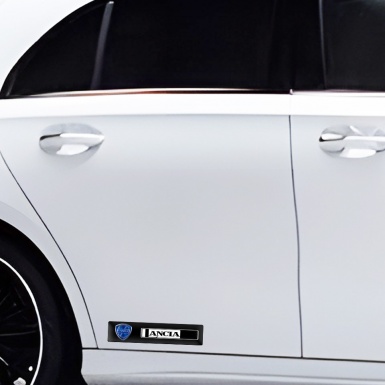 Lancia Silicone Sticker Blue logo Style 