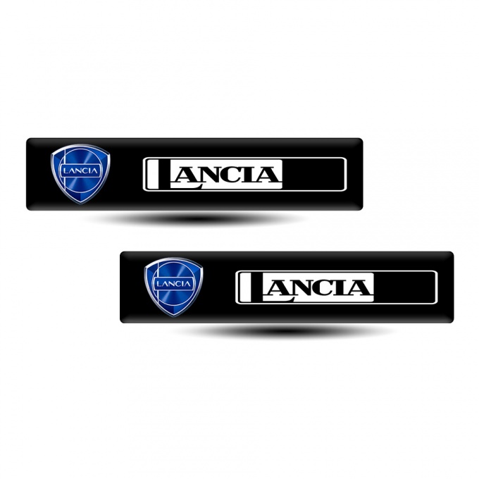 Lancia Silicone Sticker Blue logo Style 
