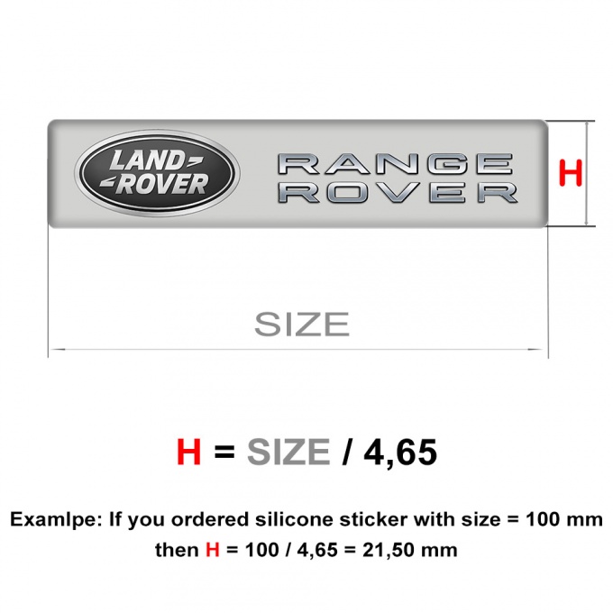 Land Rover Emblem Silicone Range Rover Edition | Domed Emblems ...