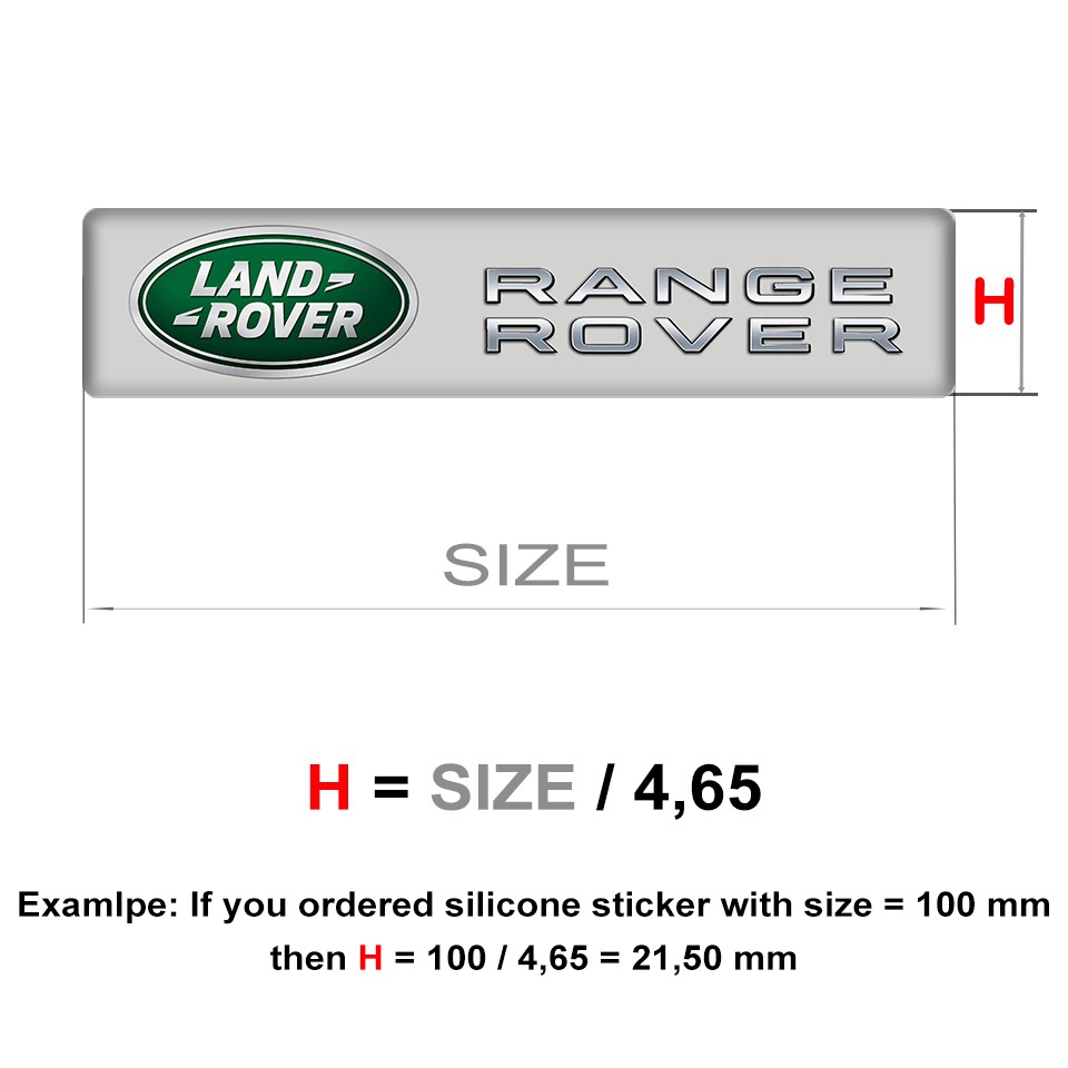Land Rover Silicone Sticker Premium Quality Design | Domed Emblems ...