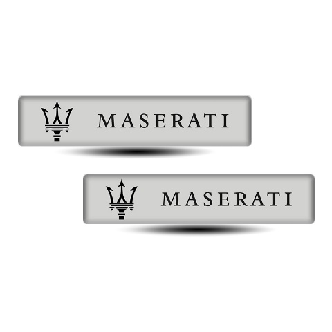 Maserati Premium Quality Silicone Emblem with Logo 