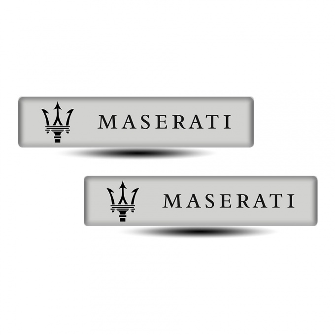 Maserati Premium Quality Silicone Emblem with Logo 