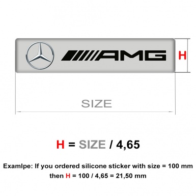 Mercedes Emblem Badge Logo AMG Style 