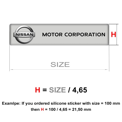 Nissan Silicone Emblem Premium Quality Logo Design 