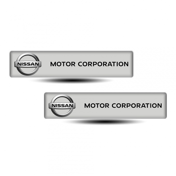 Nissan Silicone Emblem Premium Quality Logo Design 