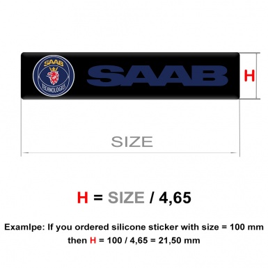 Saab Emblem Silicone Dark Band Style 