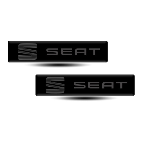 Seat Emblem Badge Logo Black Style 