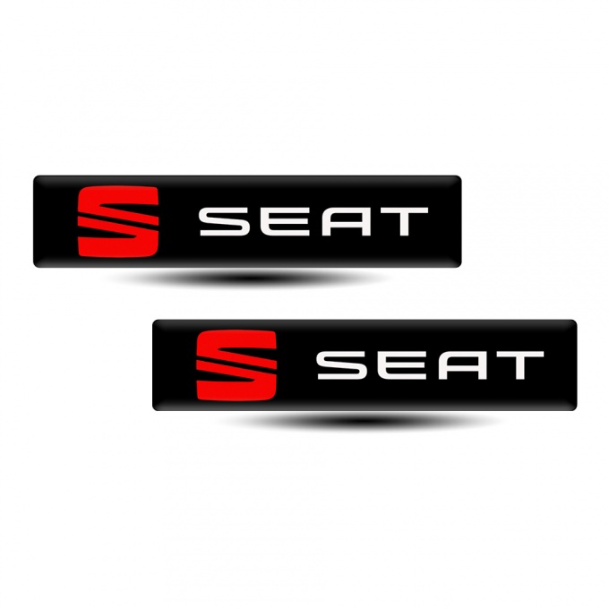 Seat Emblem Silicone Red Logo Style 