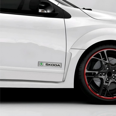 Skoda Silicone Emblem High-Quality Tape 