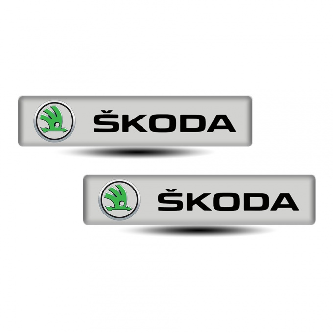 Skoda Silicone Emblem High-Quality Tape 