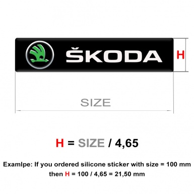 Skoda Emblem Badge Logo High End Edition 