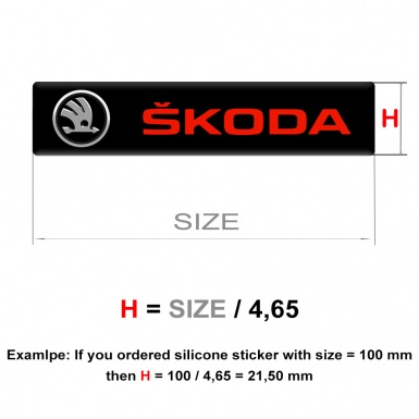 Skoda Emblem Silicone Stylish logo Design 