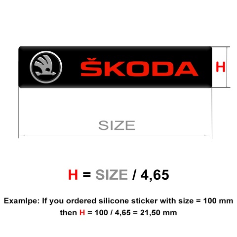 Skoda Emblem Silicone Stylish logo Design 