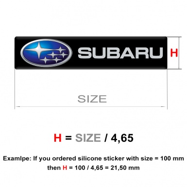 Subaru Emblem Silicone High End Style 