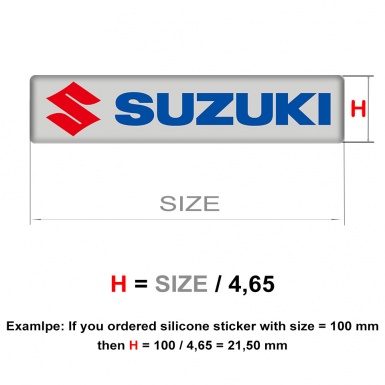 Suzuki Emblem Silicone Stylish Logo Style 