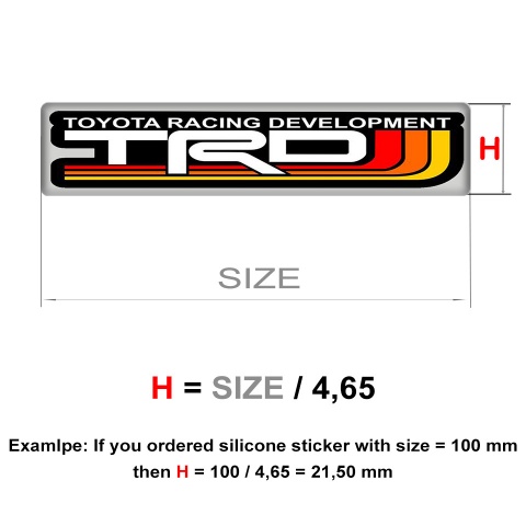 Toyota TRD Emblem Badge Logo High End