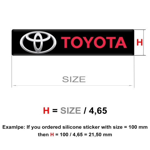 Toyota Silicone Emblem Black Tape Edition