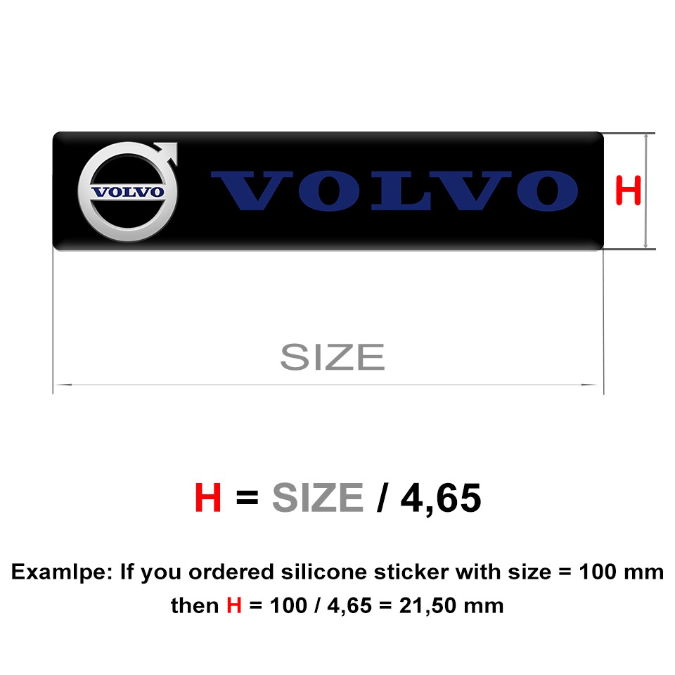 Volvo Silicone Sticker Limited Edition Style | Domed Emblems | Stickers ...