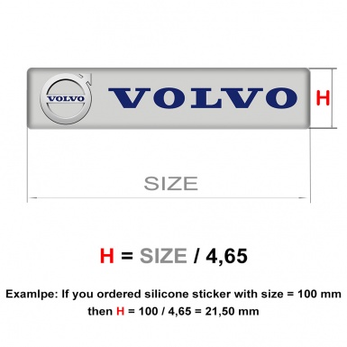 Volvo Emblem Badge Logo Gray Style 