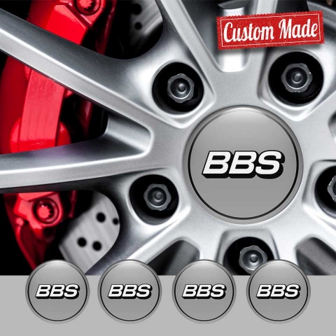 BBS Logo Silicone Emblems grey limited edition