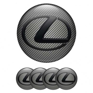 Lexus Wheel Logo Emblems for Center Caps Carbon Edition