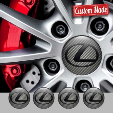 Lexus Wheel Logo Emblems for Center Caps Carbon Edition