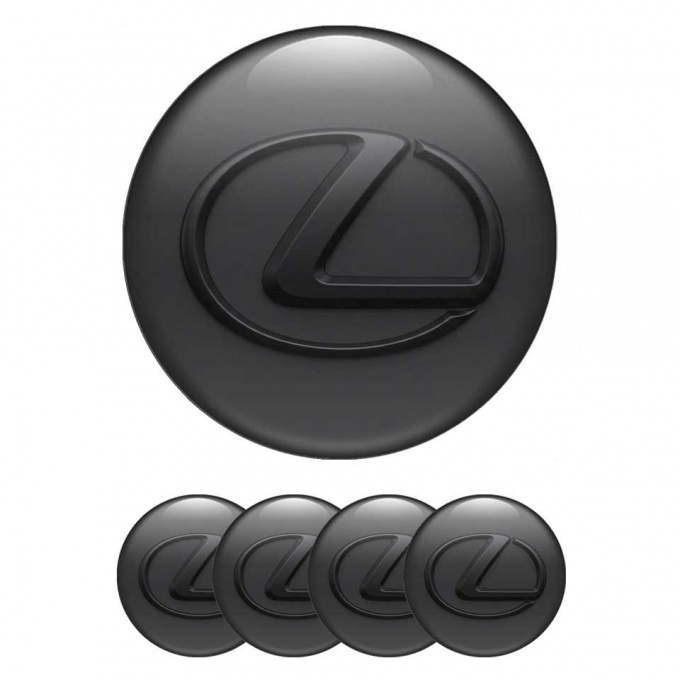 Lexus Emblems Dark Version for Wheel Center Caps