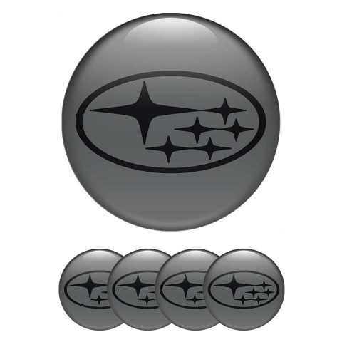 Subaru Emblems for Center Hup Cap Logo Dark Grey