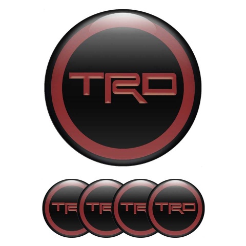 Toyota TRD Logo Emblem for Center Caps Custom