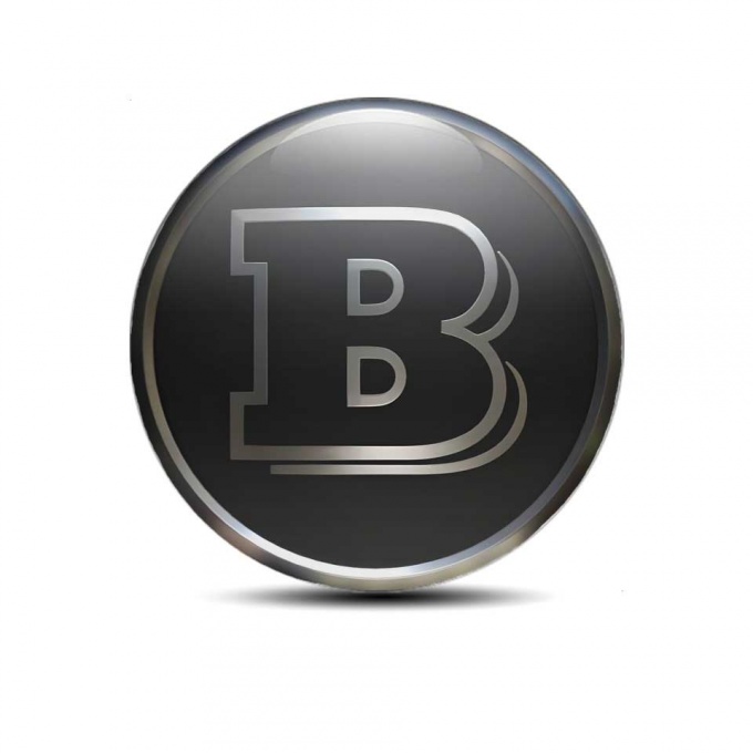 Brabus Emblem Logo Silicone Sticker Badge