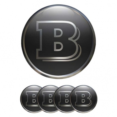 Brabus Emblems Wheel Silicone Sticker Badge