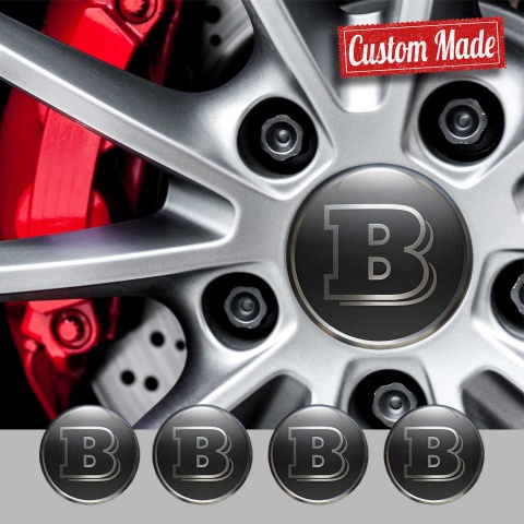 Brabus Emblems Wheel Silicone Sticker Badge