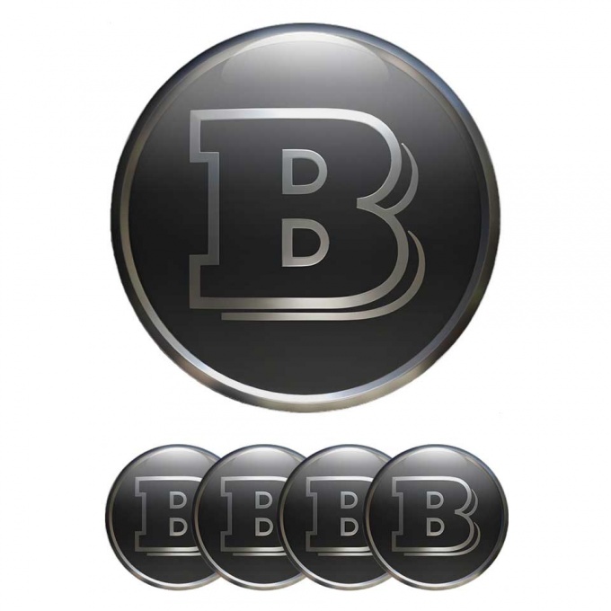Brabus Emblems Wheel Silicone Sticker Badge
