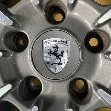 Porsche Silicone Emblem Logo Self-adhesive Sticker
