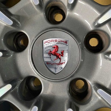 Porsche Crest Logo Emblem Silicone Badge