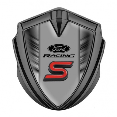 Ford Racing Metal Emblem Graphite S Edition