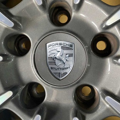 Porsche Logo Crest Emblem Self-adhesive Silicone Sticker