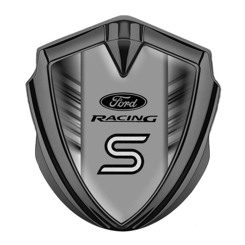 Ford Racing Metal Badge Emblem Graphite S Edition