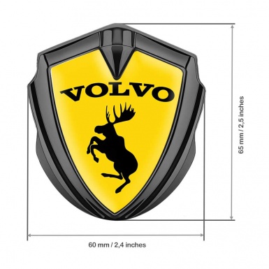Volvo Moose Logo Emblem Yellow Special Edition