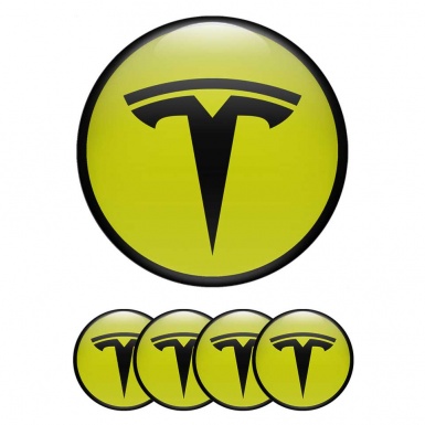 Tesla Logo Emblems Custom Black Logo