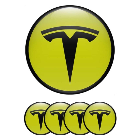 Tesla Logo Emblems Custom Black Logo