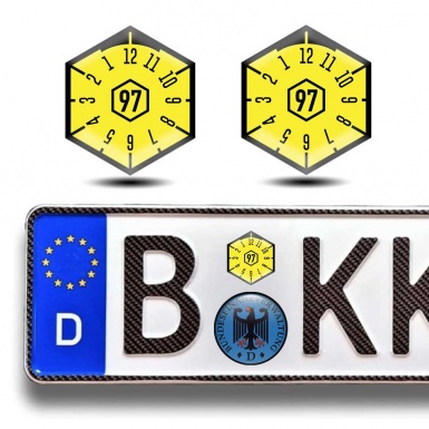 TUV Aufkleber Nummernschild Plakette Jahr 1997 