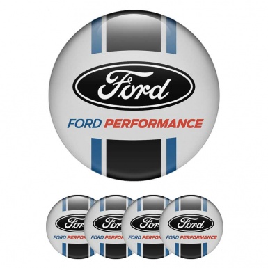 Ford Performance Wheel Emblems Custom Edition Navy