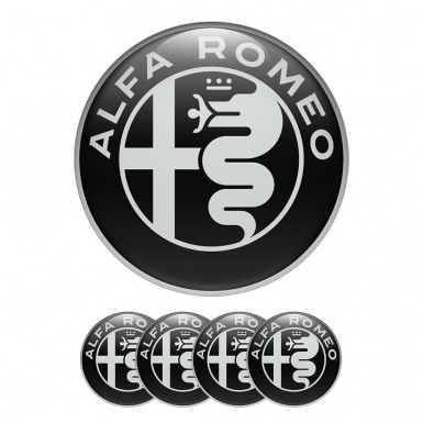 Alfa Romeo Domed Stickers Wheel Center Cap Tuning Emblem
