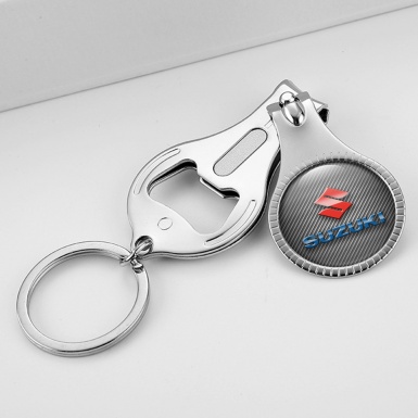 Suzuki Keyring Fingernail Trimmer Light Carbon Red Color Logo Edition