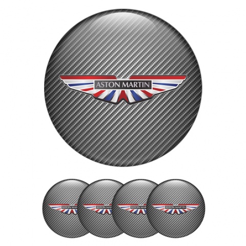 Aston Martin Wheel Stickers Carbon UK Colors Logo